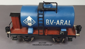 Märklin 1774 Spur 0, Kesselwagen m.BrH. ARAL, blau, Replik