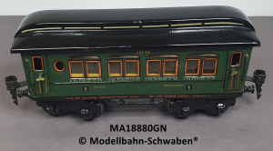 Märklin 18880 Spur 0, Blech Personenwagen 1./2. Kl. 4-achsig, grün