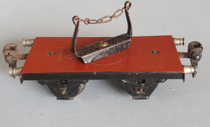 Märklin 1961 Spur 0, Drehschemelwagen, Rungen, Ketten, 30er Jahre