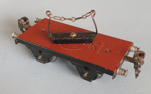 Märklin 1961 Spur 0, Drehschemelwagen, Rungen, Ketten, 30er Jahre