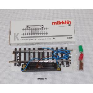 Märklin 2299 K-Gleis Schalt-Gleis Gerade. Länge 1/2 = 90 mm.