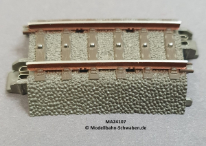 Märklin 24107 C-Gleis Gebogen R1 = 360 mm / 7,5°, Rostnachbildung