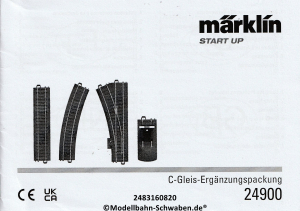 Märklin 248316 H0 Gebrauchsanleitung für C-Gleis Ergänzungspackung, Ausgabe 08/20