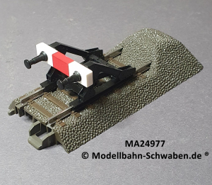 Märklin 24977 C-Gleisende mit Prellbock, Länge 77,5 mm + 5 mm