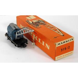 Märklin 315/2 H0 Kranwagen mit Kugelhaken, 3-achsig, DB, OVP