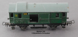 Märklin 328 H0 Blech Personenzug Gepäckwagen, Bauzeit 1947-1950