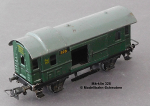 Märklin 328 H0 Blech Personenzug Gepäckwagen, Bauzeit 1947-1950