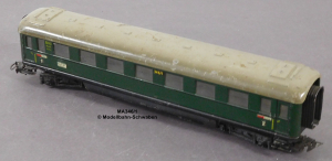 Märklin 346/1 H0 Blech D-Zug-Schürzenwagen, 2. Kl. B4ü, Bz.1954