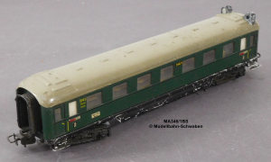 Märklin 346/1BS H0 Blech Schnellzugwagen mit Schlussleuchten, 2. Kl. B4ü, Bz.1951