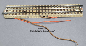 Märklin 3600DA H0 M-Gleis, Anschluss, gerade, 180mm