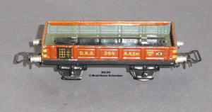 Märklin 364 Spur H0, Blech Niederbordwagen, Bauzeit ab 1941