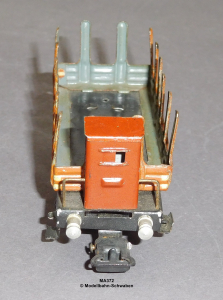 Märklin 372 Spur H0, Blech Rungenwagen m. Bremserhaus, Bauzeit ab 1935