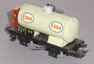 Märklin 374E1 H0 Blech Kesselwagen m. Bremserhaus 2-achsig Esso