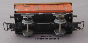 Märklin 381 H0 Blech Gedeckter Güterwagen, Bauzeit 1946