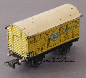 Märklin 382 H0 Blech Bananenwagen Jameica, Bauzeit 1946-1949