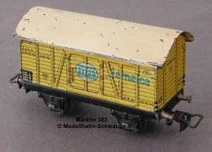 Märklin 382 H0 Blech Bananenwagen Jameica, Bauzeit 1946-1949