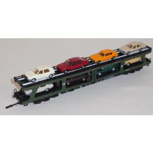 Märklin 4074 H0 Autotransportwagen beladen, DB, OVP