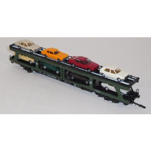 Märklin 4074 H0 Autotransportwagen beladen, DB, OVP