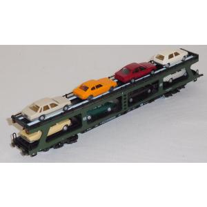 Märklin 4074 H0 Autotransportwagen beladen, DB, OVP