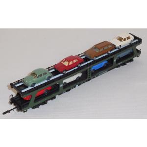 Märklin 4074 H0 Autotransportwagen beladen, DB, OVP