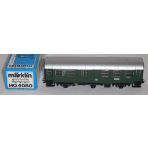 Märklin 4080 H0 Umbauwagen 2.Kl. Gepäckabteil m. Beleuchtung, DB, OVP