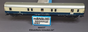 Märklin 4157 H0 Bahnpostwagen, Beleuchtet, DP, OVP