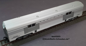 Märklin 43603 H0 Schnellzugwagen Streamliner Baggage, Gepäckwagen, AT & SF, OVP