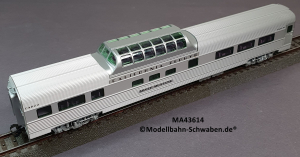 Märklin 43614 H0 Schnellzugwagen Streamliner Vista Dome, Aussichtswagen, D & RGW, OVP