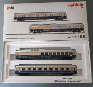 Märklin 43882 H0 Wagen-Set Rheinpfeil 1963, MFX, Sound, Lights, DB, OVP