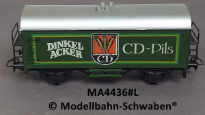 Märklin 4436 H0 Bierwagen Dinkelacker CD-Pils, Ichqrs, BN 082 0 684-7, DB