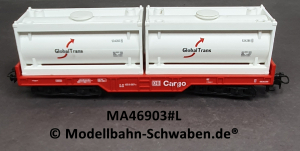 Märklin 44506 H0 Containertragwagen, Global Trans, BN 455 6 087-3, DB