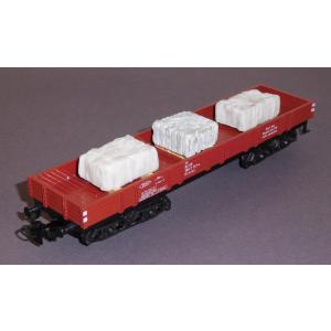 Märklin 4473 H0 Niederbordwagen Rlmms, 398 0 247-4, bel. Marmor, DB, OVP