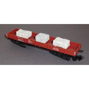 Märklin 4473 H0 Niederbordwagen Rlmms, 398 0 247-4, bel. Marmor, DB, OVP