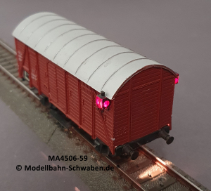 Märklin 4506 H0 Gedeckter Güterwagen mit Schlusslaternen, Gmh 39, DB, BZ. ab 1959