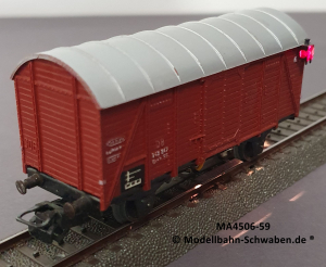 Märklin 4506 H0 Gedeckter Güterwagen mit Schlusslaternen, Gmh 39, DB, BZ. ab 1959