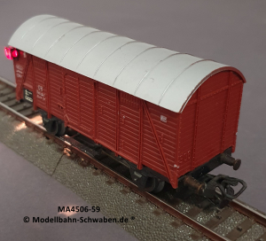 Märklin 4506 H0 Gedeckter Güterwagen mit Schlusslaternen, Gmh 39, DB, BZ. ab 1959