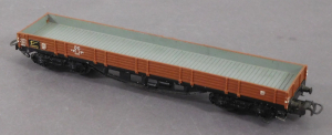 Märklin 4514 H0 Niederbordwagen, zwei Drehgestelle, BNr. 496 391