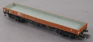 Märklin 4514 H0 Niederbordwagen, zwei Drehgestelle, BNr. 496 391