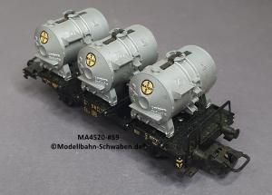 Märklin 4520 H0 Behältertragwagen BN 012 200 und 4615, Bayer, Bz. 1959