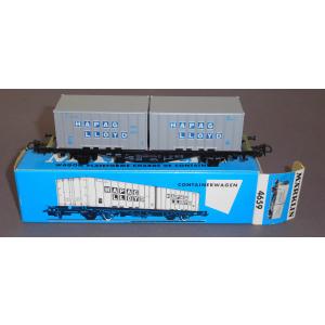 Märklin 4659 H0 Containerwagen HAPAG LLOYD, 042 0 606-4, DB, OVP