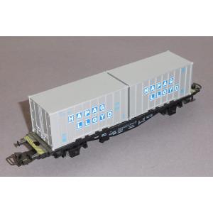 Märklin 4659 H0 Containerwagen HAPAG LLOYD, 042 0 606-4, DB, OVP