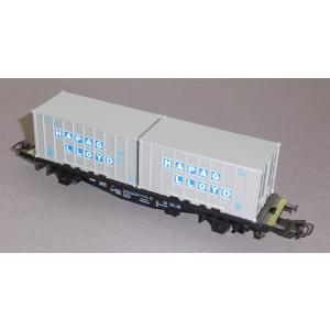 Märklin 4659 H0 Containerwagen HAPAG LLOYD, 042 0 606-4, DB, OVP