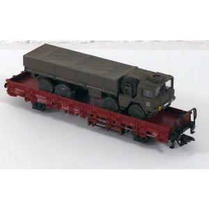 Märklin 4694 H0 Rungenwagen beladen mit einem 10t LKW, DB, OVP