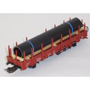 Märklin 4694 H0 Rungenwagen beladen mit einer Röhre, DB