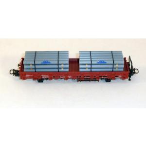 Märklin 4694 H0 Rungenwagen BN 3335018-1 bel. mit Linde Röhren