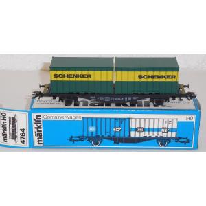 Märklin 4764 H0 Containerwagen Schenker, DB, OVP