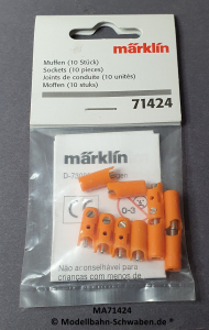 Märklin 71424 Muffe, orange, Btl. mit 10 Stk