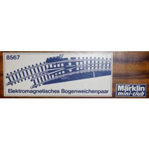 Märklin 8567 Z Bogenweichen, Paar, elektrisch