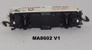 Märklin 8602 Z MINICLUB Kühlwagen Spatenbräu München, DB, OVP