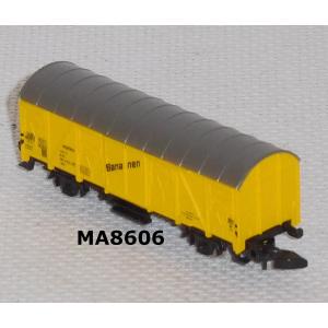 Märklin 8606 Z MINICLUB Gedeckter Güterwagen, ibbis, Bananen, DB, OVP